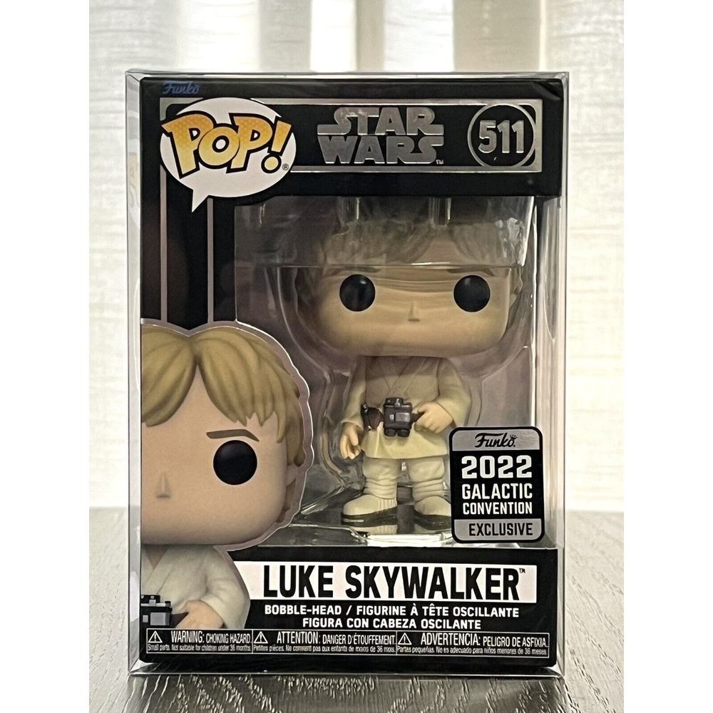 Funko Pop! Star Wars Luke Skywalker (2022 GalacticCon EX) (LE) #511w/ Protector